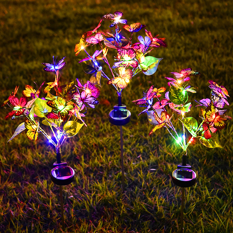 Solar Butterfly Courtyard LED Light