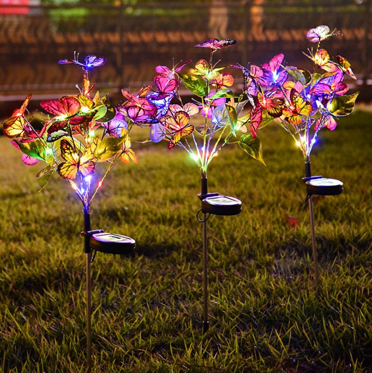 Solar Butterfly Courtyard LED Light