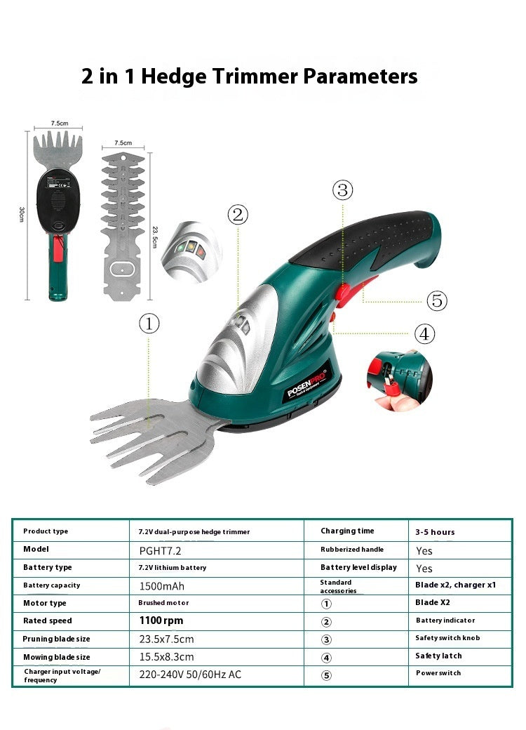 Keep your lawn in good shape easily! Suitable for trimming trees, branches, bushes, and shrubs.