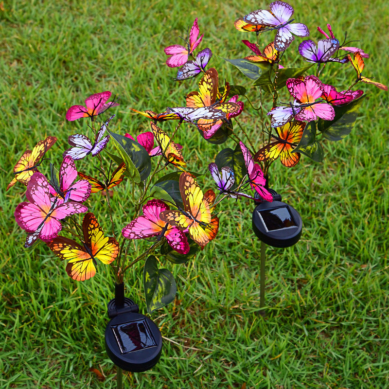 Solar Butterfly Courtyard LED Light