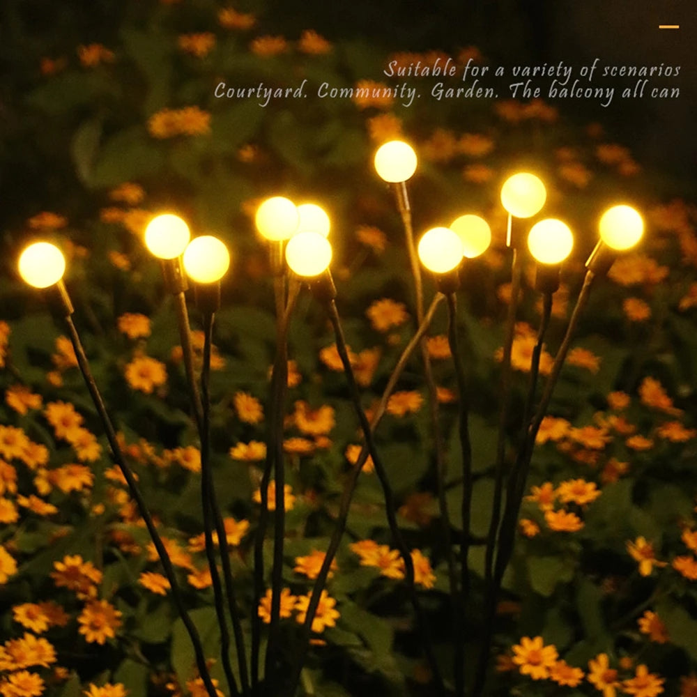 Simulation Firefly Solar Light Garden Decoration